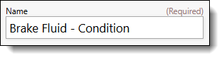 Image shows the dropdown option for the task name